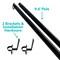 String Light Pole Stand With Brackets - Hang String Lights above Fence or Rail